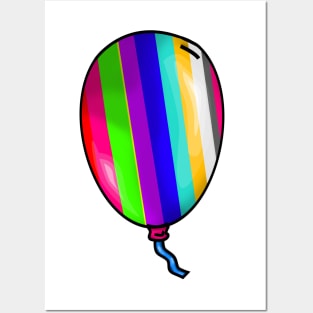 Pride Colors of the Rainbow Balloon - Colorful Posters and Art